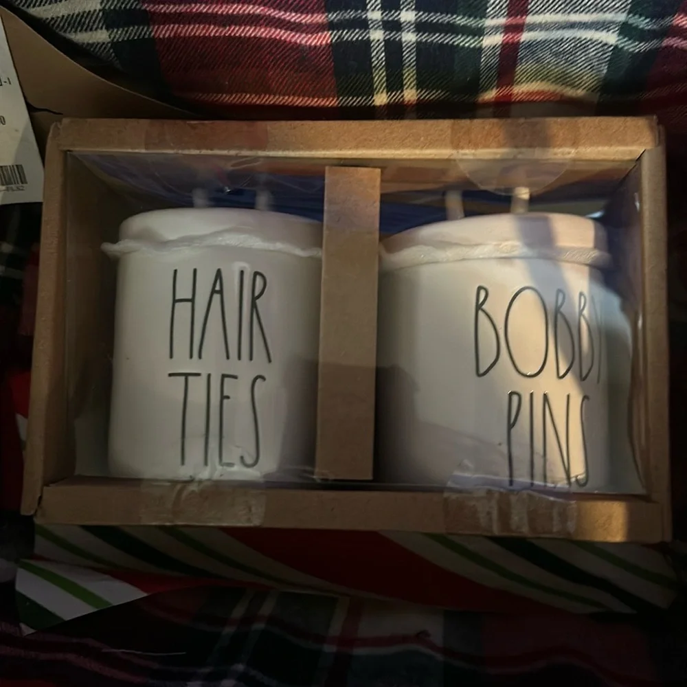 Rae Dunn hair ties and Bobby pins